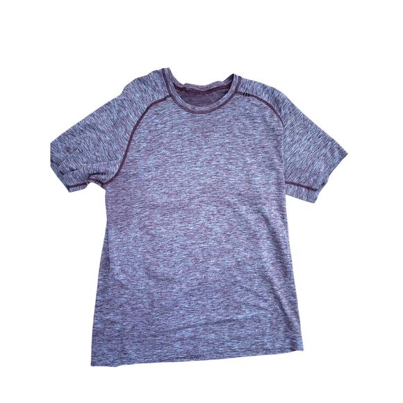 Lululemon Men's T-Shirt - Burgundy/Dark Red - Size Large - Athletic Tee - Picture 1 of 4
